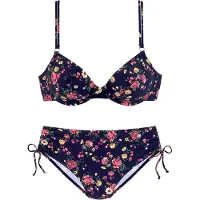 LASCANA Bikini bleu marine / jaune / émeraude / rouge