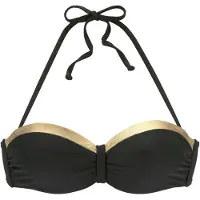 LASCANA Hauts de bikini 'Elodie' or / noir