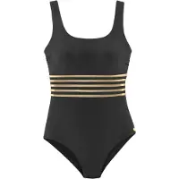 LASCANA Maillot de bain beige foncé / or / noir