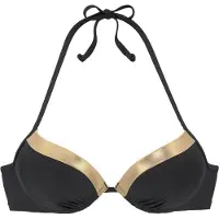 LASCANA Hauts de bikini jaune d'or / noir