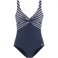 LASCANA Maillot de bain bleu marine / blanc