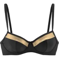 LASCANA Hauts de bikini or / noir