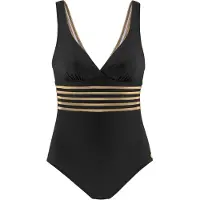 LASCANA Maillot de bain jaune d'or / noir