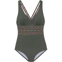 LASCANA Maillot de bain beige / marron / olive