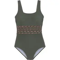 LASCANA Maillot de bain beige / sapin / noir