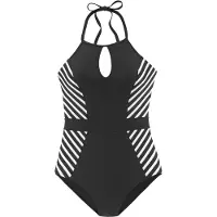 LASCANA Maillot de bain noir / blanc