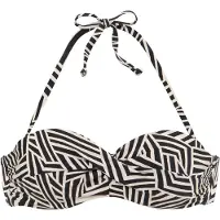 LASCANA Hauts de bikini beige / noir