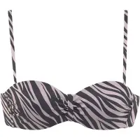 LASCANA Hauts de bikini 'Kaa' violet clair / noir
