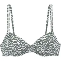 LASCANA Hauts de bikini olive / blanc