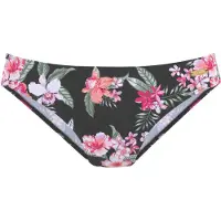 LASCANA Bas de bikini émeraude / rose / rose / noir