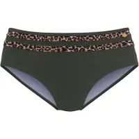 LASCANA Bas de bikini 'Adelin' nude / umbra / vert foncé / noir