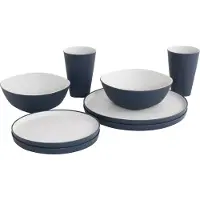 Outwell Gala 2 Pax Tableware Set Argenté