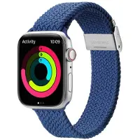 DUX MIXTURE PRO bracelet tressé adapté à l'Apple Watch 42 / 44 / 45 / 49 mm bleu