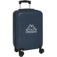 Safta Dark Navy - Trolley de Cabin 20 Inch, valise à roulettes, cadenas de sécurité, valise légère, 34,5x20x55 cm, couleur Grey/Navy Blue Melange