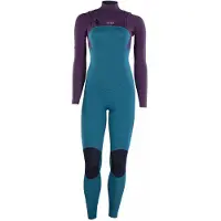 iON Element 4/3 Mm Woman Long Sleeve Chest Zip Neoprene Suit Bleu S Femme