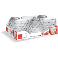 Bormioli Rocco Gobelets En Verre - Lot De 6 - 25 Cl - Motif À Pois