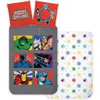 Javoli Marvel Avengers Bettbezug Comics - 140 x 200 cm - 70 x 90 cm