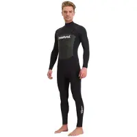 Mistral Gale Force 3/2 Mm Long Sleeve Back Zip Neoprene Suit Noir 2XL Homme