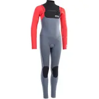 iON Capture 5/4 Mm Junior Long Sleeve Chest Zip Neoprene Suit Gris 6 Years Enfants