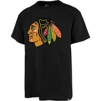 47 Nhl Chicago Blackhawks Imprint Echo Short Sleeve T-shirt Noir XL Homme
