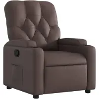 vidaXL Fauteuil relax brun similicuir