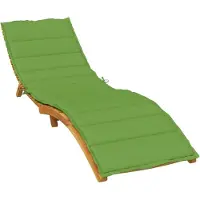 vidaXL Coussin pour bain de soleil Melange Vert 200x70x4 cm Tissu
