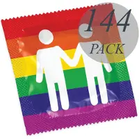 Pasante Pride Foils Condoms 144 Units Multicolore