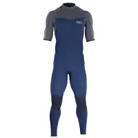 iON Element 2/2 Mm Short Sleeve Back Zip Neoprene Suit Bleu XS Homme