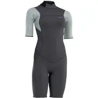 iON Amaze Core 2/2 Mm Woman Short Sleeve Back Zip Shorty Gris M Femme