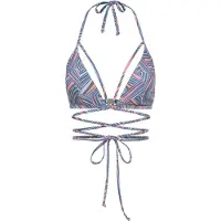 LASCANA Hauts de bikini 'Lisa' bleu-gris / bleu ciel / orange