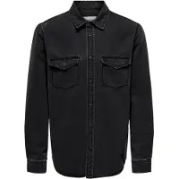 Only & Sons Chemise 'BANE' gris denim