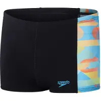 Speedo Digital Panel Swimming Boxer Noir 5-6 Years Garçon