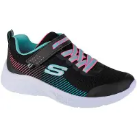 SKECHERS Microspec Enfant Chaussures De Sport Baskets Basses Fermeture Velcro Taille 32 Couleur Noir/Aqua
