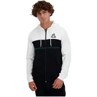 Le coq sportif Contemporain N°1 Pull zippé Blanc,Noir XL Homme Blanc,Noir XL