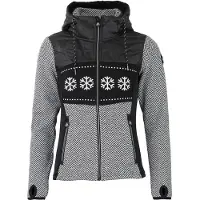 Mountain Peak Blouson à capuche zippé bi-matière femme