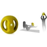 Tremblay Medecine Ball Avec Poignées 8 Kg