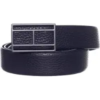 Tommy Hilfiger Hommes, Ceinture, Drapeau -Logo boucle 3.5 AM0AM10332 BDS 95, Noir, (95)