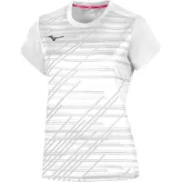Mizuno Maillot d'entraînement TEAM CHIBA pour femme WOS - 62EAA705, couleur : blanc, taille : XS