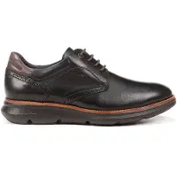 BUY SHOES pour homme. F1351 William F1351 chaussures en cuir noir (45), Plat, 1 à 3 cm, Lacets, Casuel, Havane, Classique