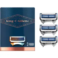 Gillette King C Lames de rasoir 3pcs Neck&Cheeks
