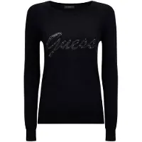 GUESS Pull LILIANE RN LS femmes - Noir - EU M