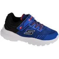SKECHERS Garçons, Derbies, Enfants, Bleu, (21)