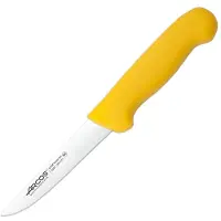 Arcos Couteau à désosser couleur - Prof 294400 en acier inoxydable Nitrum et mangue lame ergonomique en polypropylène jaune et 13 cm de lame, vitrine