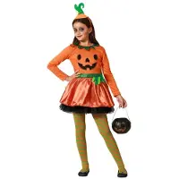 Atosa Déguisement De Fille Citrouille