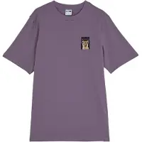 Puma Tee Shirt Violet Avec Broderie Lion Coton Homme Puma