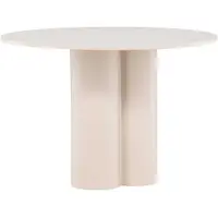 Venture Home Olivia table de salle à manger Ø110 cm beige.