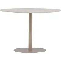 Ebuy24 Lycke table de salle à manger Ø110 cm beige.
