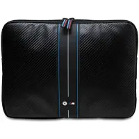 BMW Manchon BMCS16COMSCAKL 16" czarny/black Carbon Blue Stripes (16"), Sac pour notebook, Bleu, Noir