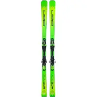 Elan Ace Scx Fusion X + Emx 12.0 Gw Fus X Blk/grn [f] Alpine Skis Pack Vert 162