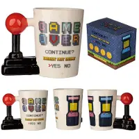 Puckator Game Over Joystick anse moulée Tasse avec décalcomanie Arcade
